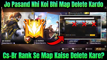 FF BR-CS Rank Map Delete Trick😍 | Free Fire Cs Rank Map Delete | Clash Squad Rank New Map Delete