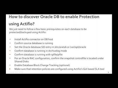 How to Discover Oracle DB to Enable Protection Using Actifio