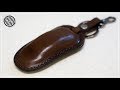 Making a Tesla Leather Key Fob Cover Case | Leathercraft DIY