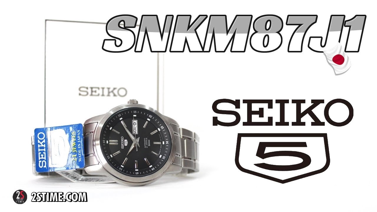 SEIKO 5 Series SNKM87J1 Japan Made (Domestic Market) - YouTube