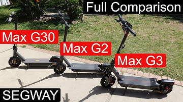 G30 vs G2 vs G3: Acceleration, Hill Climbs & More! Which Ninebot MAX Wins?