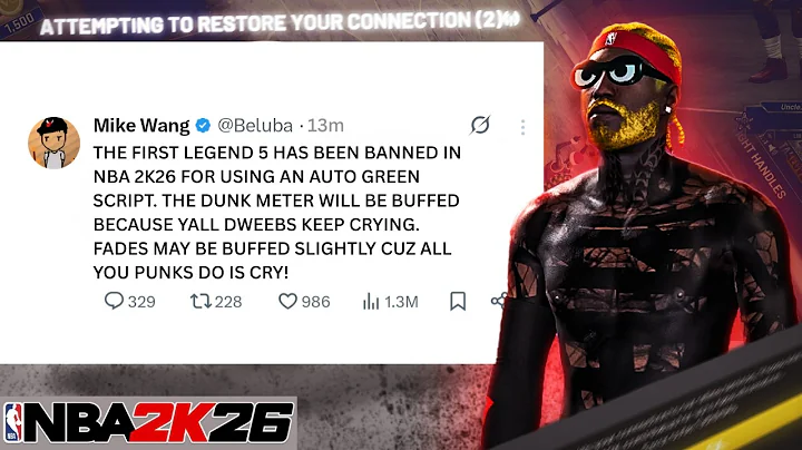 FIRST LEGEND 5 BANNED in NBA 2K26 😱 SHOOTING UPDATE 🔥