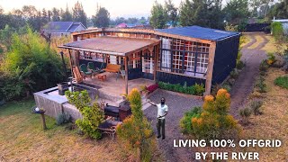 HE LEFT THE CITY TO LIVE FREE, WILD & 100% OFF-GRID BY THE RIVER KSH. 2,000,000 HOME