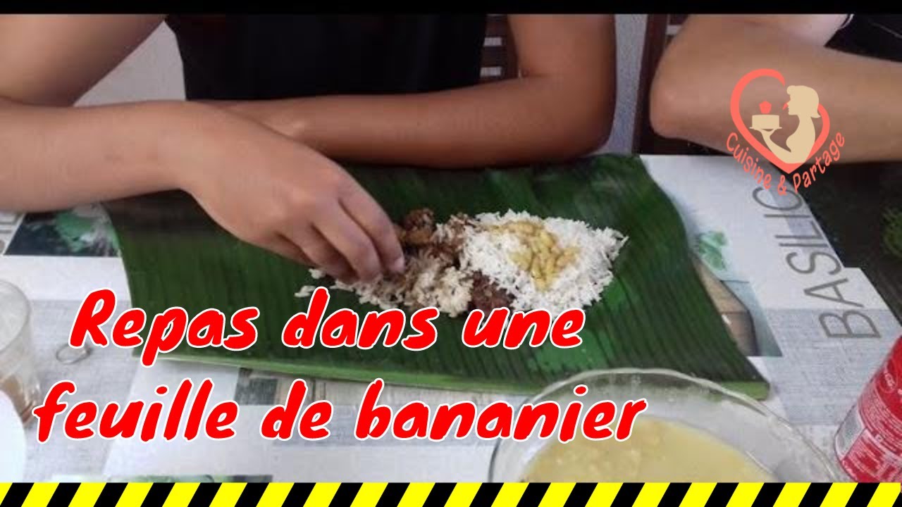 Repas réunionnais dans une feuille de bananier vous connaissez ? Allez, rendez-vous en cuisine