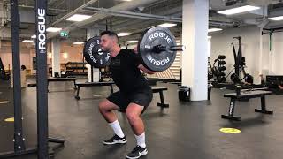 Pulse Barbell Back Squat (1 1/4)
