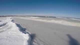 Frozen Waves off coast of Cape Cod