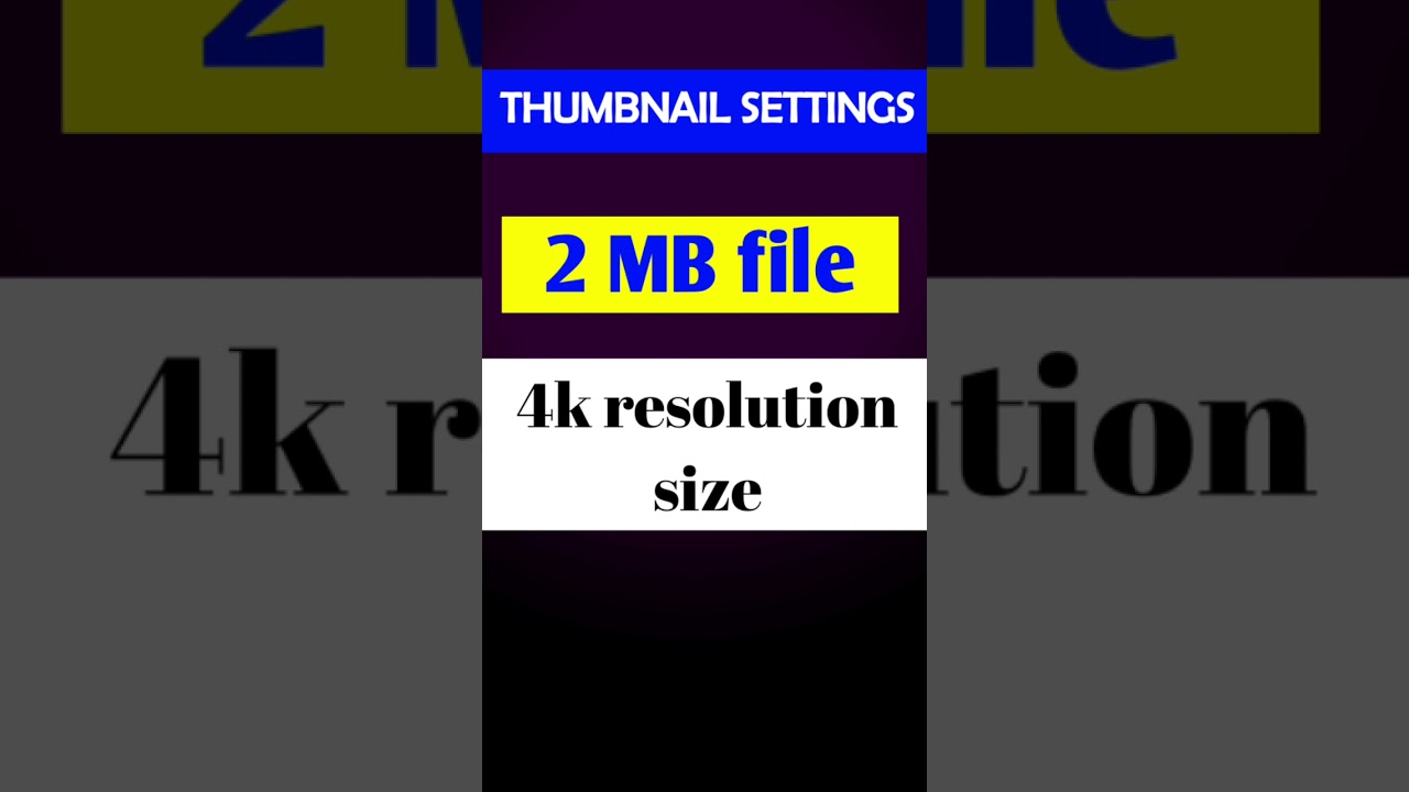 YouTube thumbnail size 2021|| 2 Mb file full resolution ||Tips 4 channel