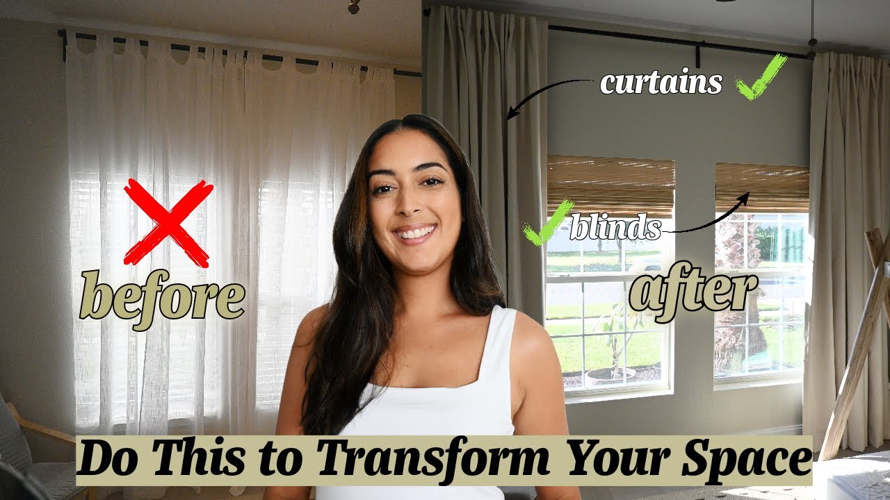 Do This to Transform Your Space | Affordable Curtains and Blinds from Amazon