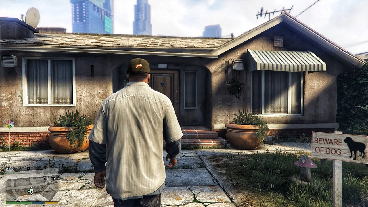 Gta V Enchanted - Franklin Goes Home to Chill But Friends Arrive with Big Trouble