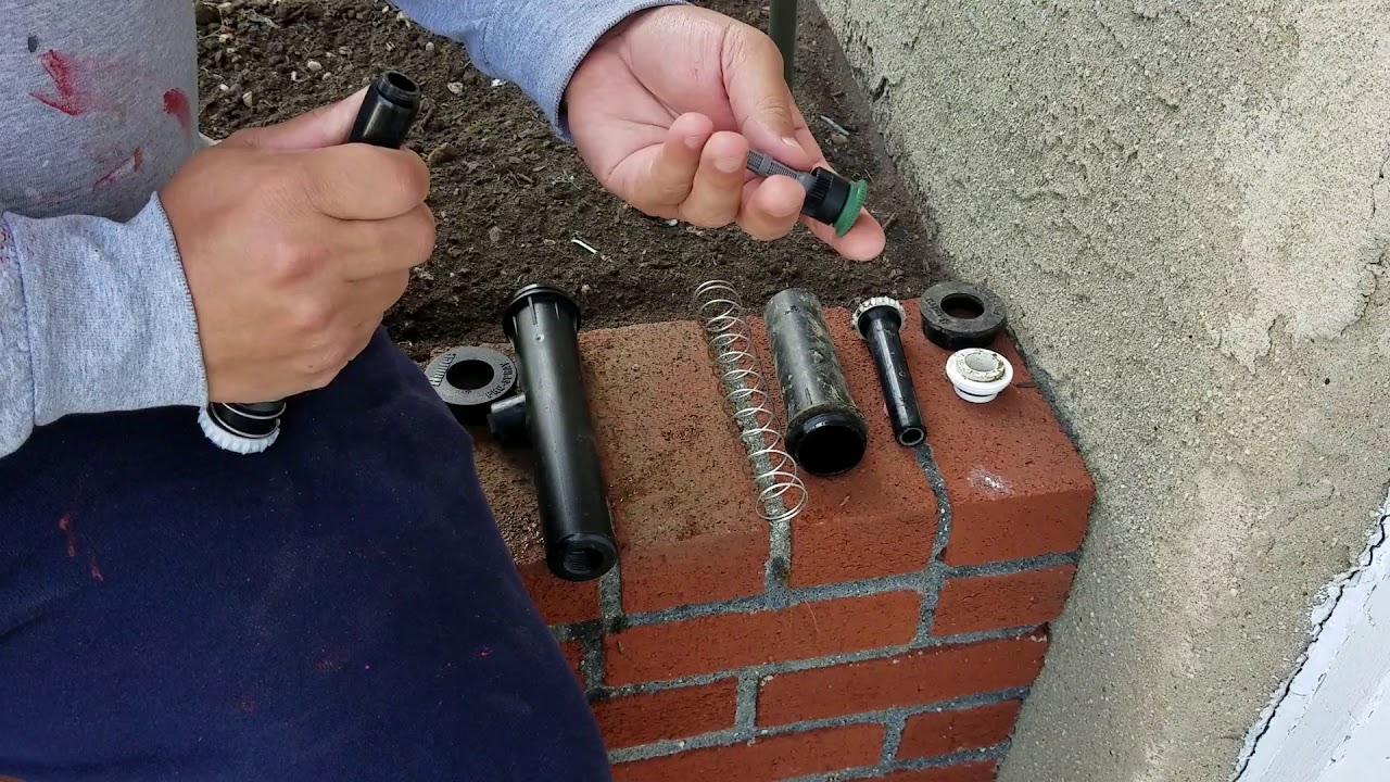 The inside of the Broken Sprinkler Head YouTube