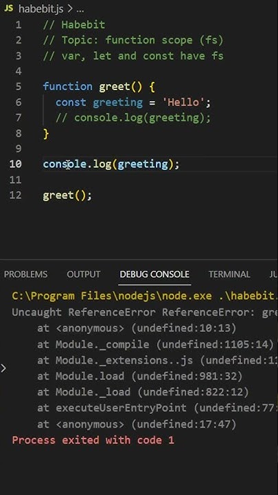 💻 JavaScript: function scope #programming #javascript #coding #shorts # ...