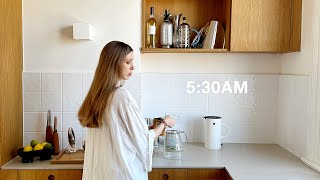 I Tried Waking Up at 5:30 AM Every Morning (early morning routine)