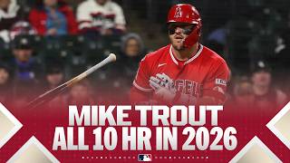 Details Mike Trout is already up to 10 home runs this season! 💪 (1 of 7 MLB players with double-digit HRs) Update