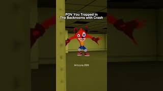 Crash Bandicoot Woah but in The Backrooms #3d #animation
