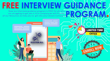 FREE INTERVIEW GUIDANCE PROGRAM | #Recession Help | Download VLSI FOR ALL App - www.vlsiforall.com