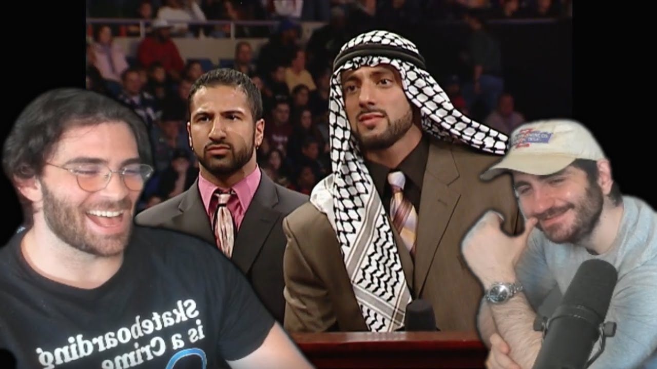 Hasanabi and Felix from Chapo Trap House React to WWE RAW Arab-American Debate Wrestling