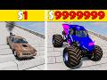 DownHill Challenge#34 Cars VS Stairs VS Roller Coaster Bridge | BeamNG.Drive
