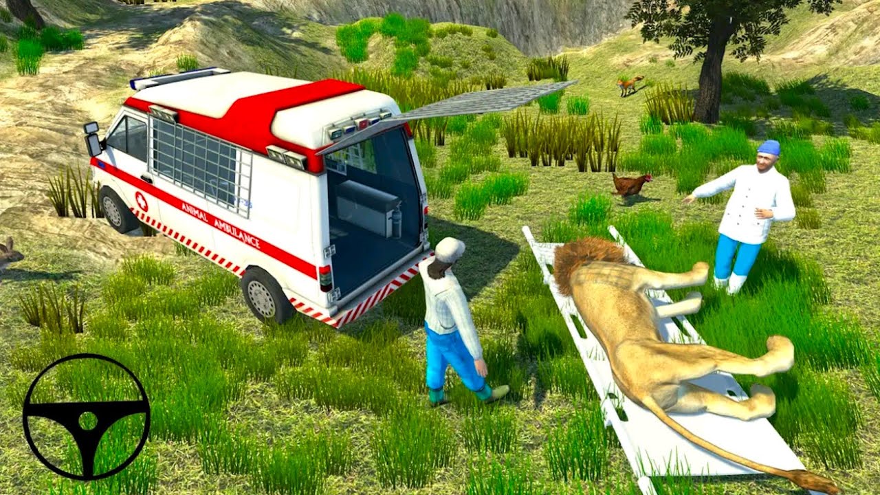 Animal Ambulance Rescue Simulator - Offroad Emergency Van Driving - Android Gameplay |Ambulance Game