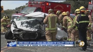 Fatal head-on collision on Valley Center Road prompts Sig Alert
