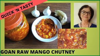 Goan Mango Chutney / Quick Goan mango chutney recipe / No grinding of spices / गोव्याची मँगो चटनी screenshot 5