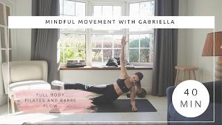 40 min Full Body Pilates/Barre Flow