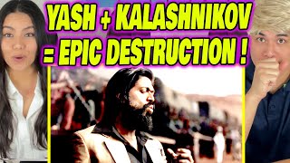 KGF Chapter 2 | YASH Unveils His BIG KALASHNIKOV in HD | REACTION