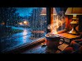 Heavy Rain &amp; Fireplace Crackle | Pure Sleep Sounds