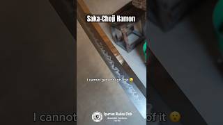 🤩 Saka-Choji Hamon is a type of temper line pattern on Japanese sword blade. #katana #hamon #sword