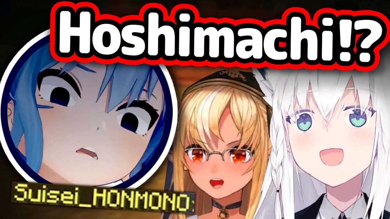 Suisei Suddenly Appears and Scares Fubuki and Flare【Hololive】