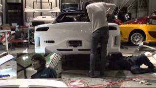 RX-7 Veilside body kit installation