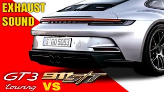 Porsche 911 S/T vs GT3 Touring in GT Silver Metalic Exhaust Sound