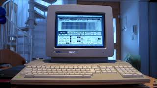 ATARI STE 4MB Test des internen Diskettenlaufwerks + Test des Unitor 2 mit Notator Dongle