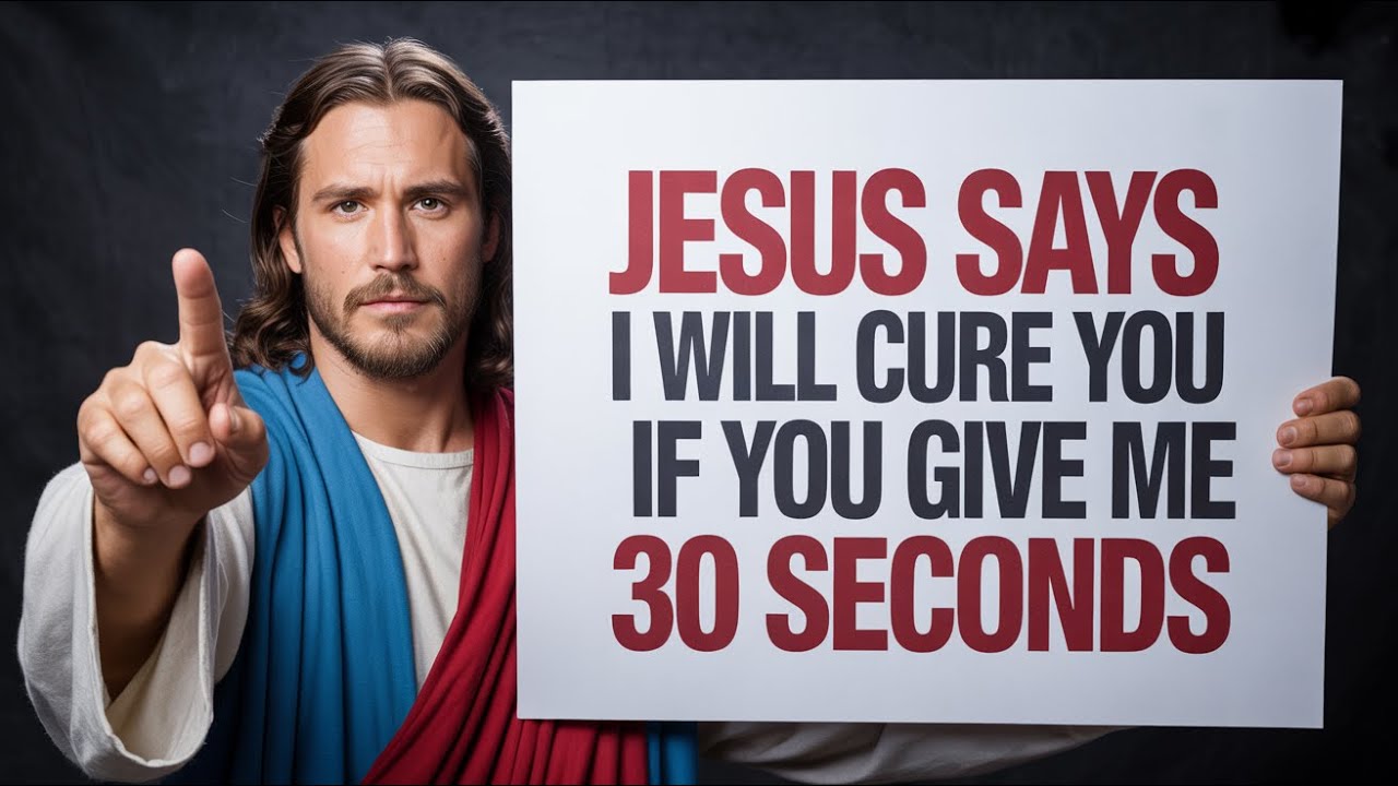 ✝️GOD SAYS: I WILL CURE YOU IF YOU GIVE ME 30 SECONDS |GODS MESSAGE TODAY|GODS MESSAGE FOR YOU TODAY