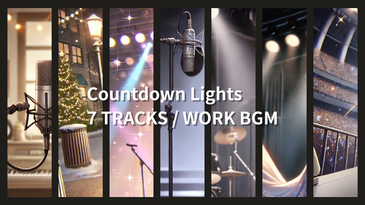 【作業用BGM】7days Countdown Lights｜小さな部屋からドームまで｜Pop Rock Dance