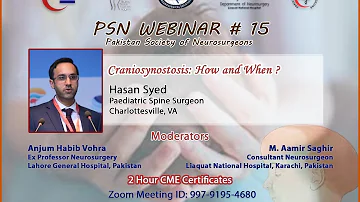 Webinar # 15 - Craniosynostosis: How and When