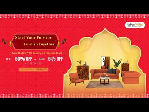 Wedding Season Sale! Transform your home with stylish furniture at amazing discounts! - video from Urbanwood