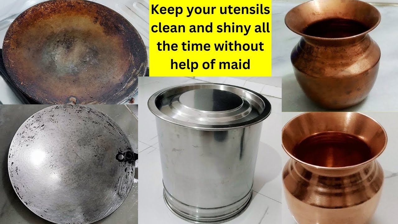 2 minutes to shine and clean your utensils without help of maid II