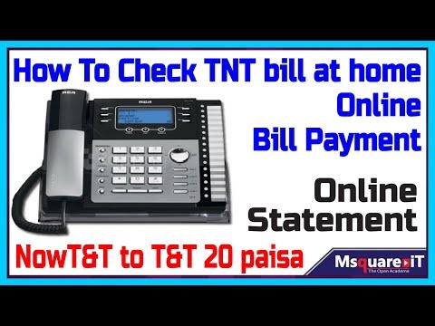How to check TNT bill at home & online Bill Payment | Bikash | Mobile