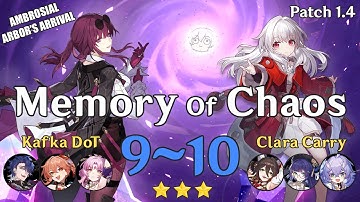 [1.4] Memory Of Chaos 9 & 10 3 Stars (Ambrosial Arbor