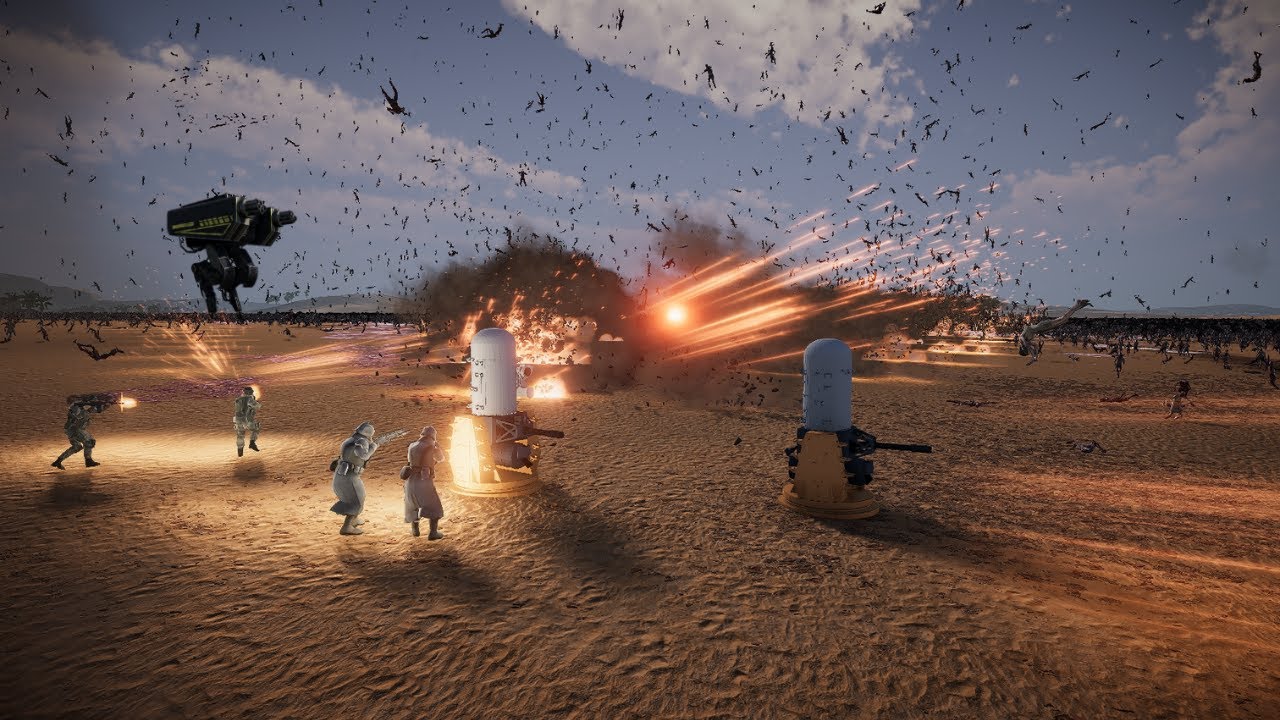 2 Anti Air Gun Surrounding 200000 Zombies Ultimate Epic Battle Simulator |UEBS |uebs2