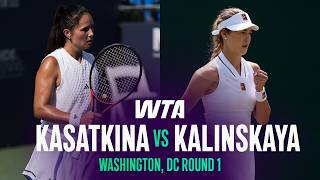 Daria Kasatkina vs. Anna Kalinskaya | 2026 Washington, DC Round 1 | WTA Match Highlights
