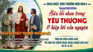 Details CÁC BÀI HÁT TRONG THÁNH LỄ: CHÚA NHẬT XXIII MÙA THƯỜNG NIÊN NĂM A NGÀY 06/09/2026. (LUCIA) News