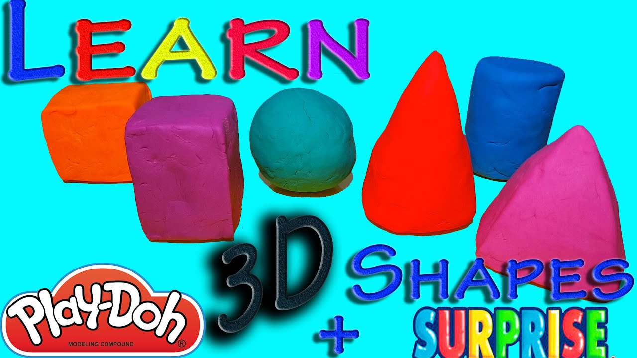 Learn 3D Shapes (sphere, cylinder, cube, cone, cuboid and pyramid