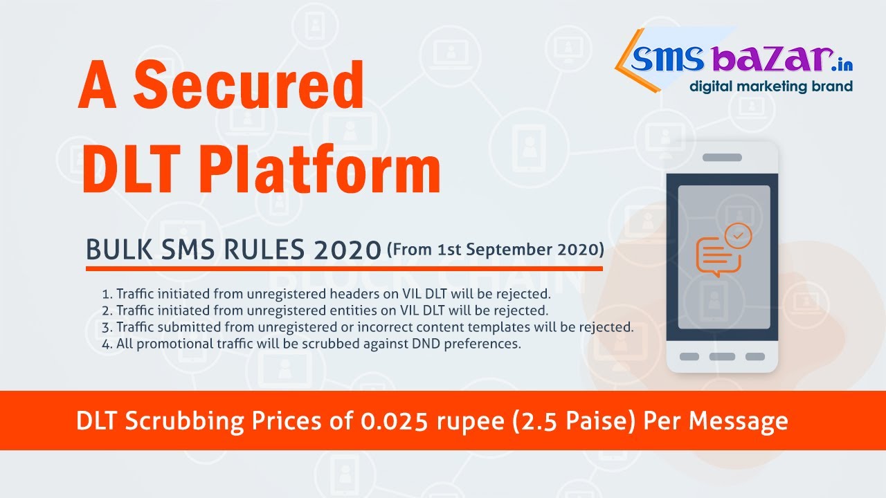 Dlt Platform Scubing Charge 2 50 Paise Per Sms Why Sms Rejected Trai Rules From 1st September Youtube