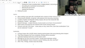 Star Wars RPG Prep | Patreon Stream #1