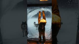 ,Frozen Door Survival Story | Girl Escapes Wolves In Arctic Bunker