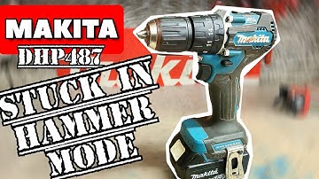Repairing a Makita Cordless combi Drill that is stuck in Hammer mode.