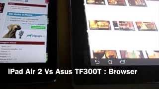 Ipad Air 2 Vs Asus Tf 101 Browser