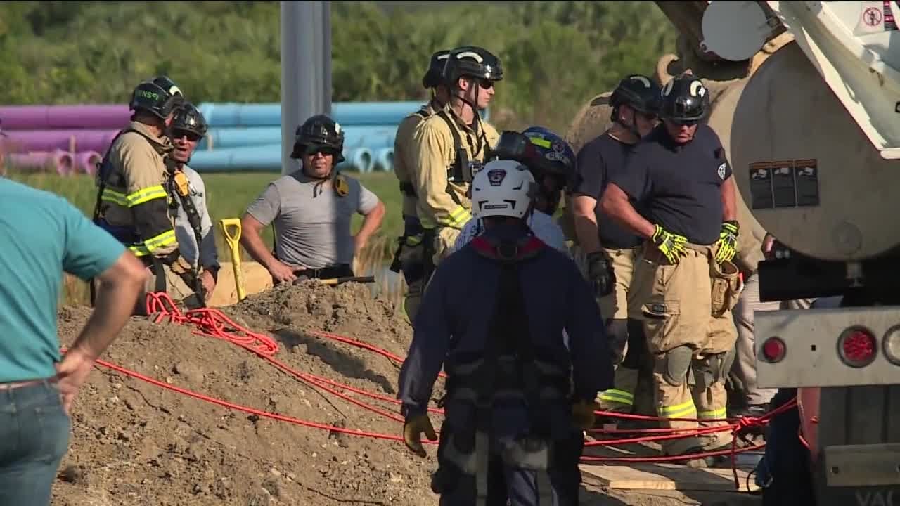 Two worker die in trench collapse - YouTube