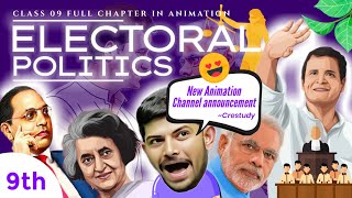 Electoral Politics | Class-09 | Chap-03 | Civics | Crestudy | Part -01 in Animation @Sunlikestudy